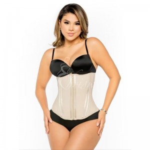 Ehrisw Waist Trainer for Women Underbust Tummy Control Waist Cincher Corset Hourglass Body Shaper Zipper and Hooks