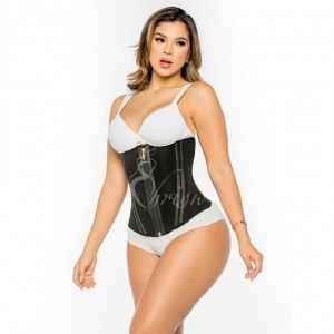 Ehrisw Waist Trainer for Women Underbust Tummy Control Waist Cincher Corset Hourglass Body Shaper Zipper and Hooks