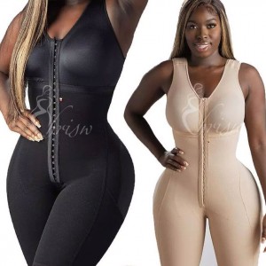 Ehrisw Fajas Colombianas Shapewear for Women Tummy Control Post Surgery Full Body Shaper Butt Lifter with Zipper Crotch