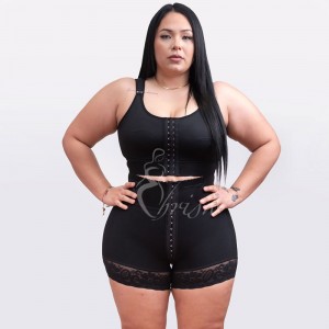 Ehrisw Tummy Control Shapewear for Women Strapless Fajas Colombianas Body Shaper Shorts Butt Lifter with Zipper Crotch