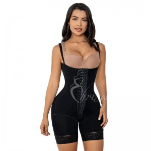 Ehrisw Shaper Bodysuit for Women, High Waist Double Tummy Control Shapewear Butt Lifter Fajas Waist Trainer Shorts
