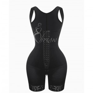 Ehrisw Shaper Bodysuit for Women, High Waist Double Tummy Control Shapewear Butt Lifter Fajas Waist Trainer Shorts