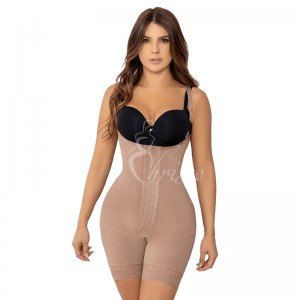 Ehrisw Shaper Bodysuit for Women, High Waist Double Tummy Control Shapewear Butt Lifter Fajas Waist Trainer Shorts