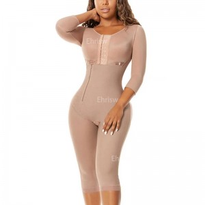 Post-kirurgisk brug Kvinder Body Shaper Smart Compression Stoffer Langt BælteTil Knæet