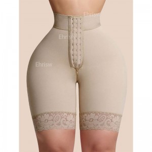 Ehrisw Faja Shorts Tummy Control Shapewear Shorts Fajas Colombianas Moldeadoras BBL Shorts 3 Row Hooks