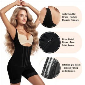 Ehrisw Women’s Fajas Colombianas Tummy Control Shapewear Postpartum Full Body Shaper Butt Lifter Bodysuit