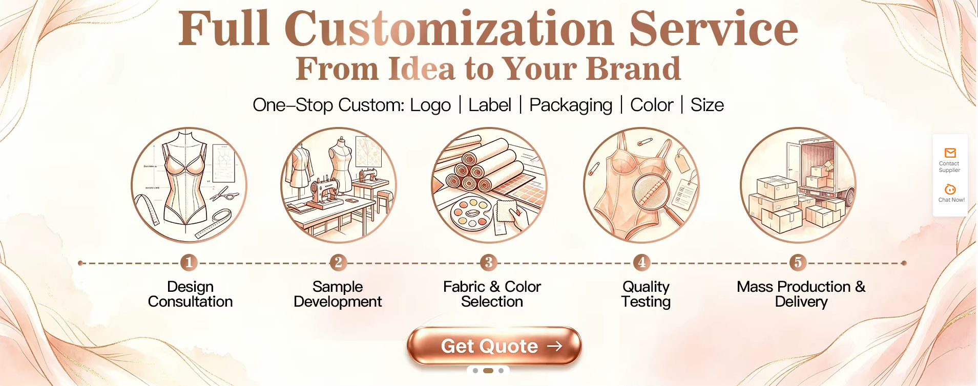 Ehrisw as an experienced shapewear brand‑manufacturer, we integrate independent R&D, sample development and mass production.