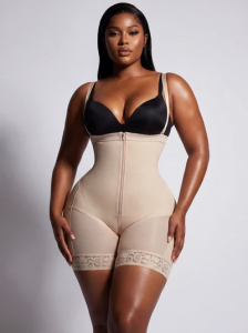 Ehrisw Fajas Colombianas Shapewear for Women Tummy Control Plus Size Postpartum Body Shaper Butt Lifting Bodysuit.