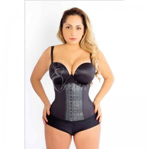 Ehrisw Waist Trainer for Women Latex Underbust Waist Corsets Cincher Hourglass Body Shaper 4 Hooks